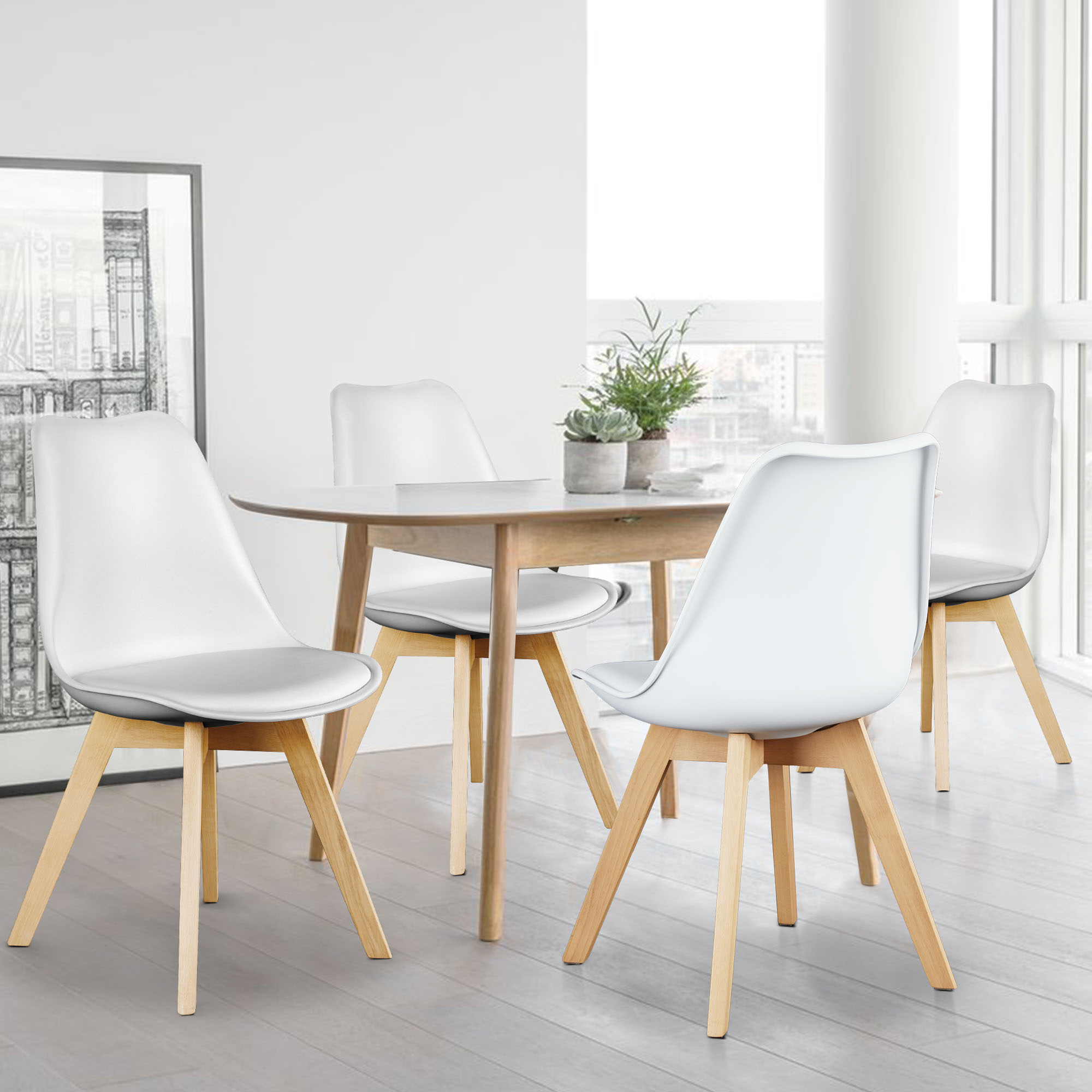 Adirondack Chair Wood - JHK Conjunto de cadeiras de jantar