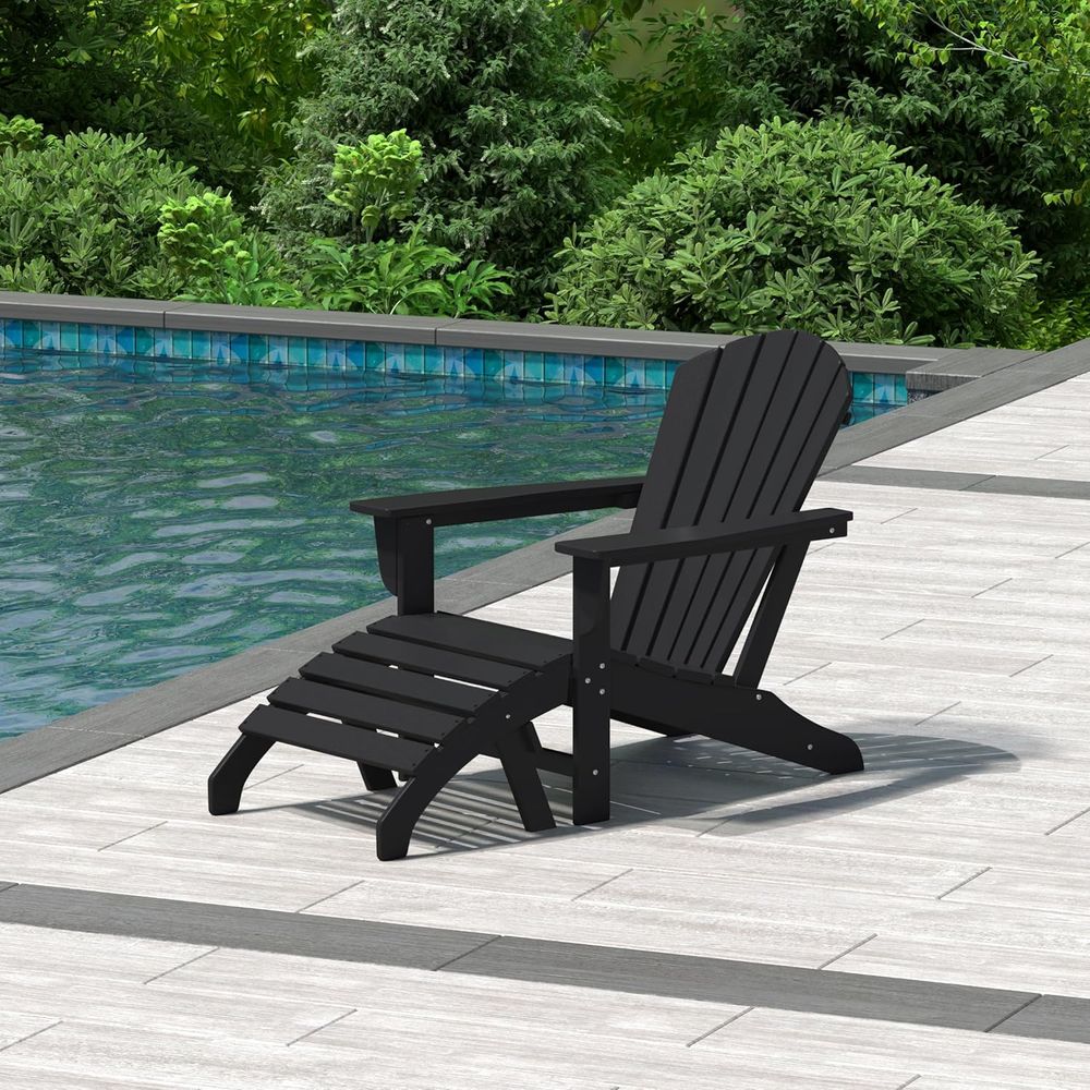 Adirondack Chair Wood - Cadeira Adirondack HDPE para Exterior com