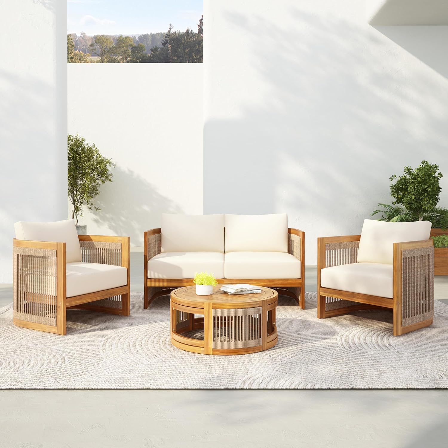 Outdoor Furniture Deals - Conjunto de Conversação para Pátio de