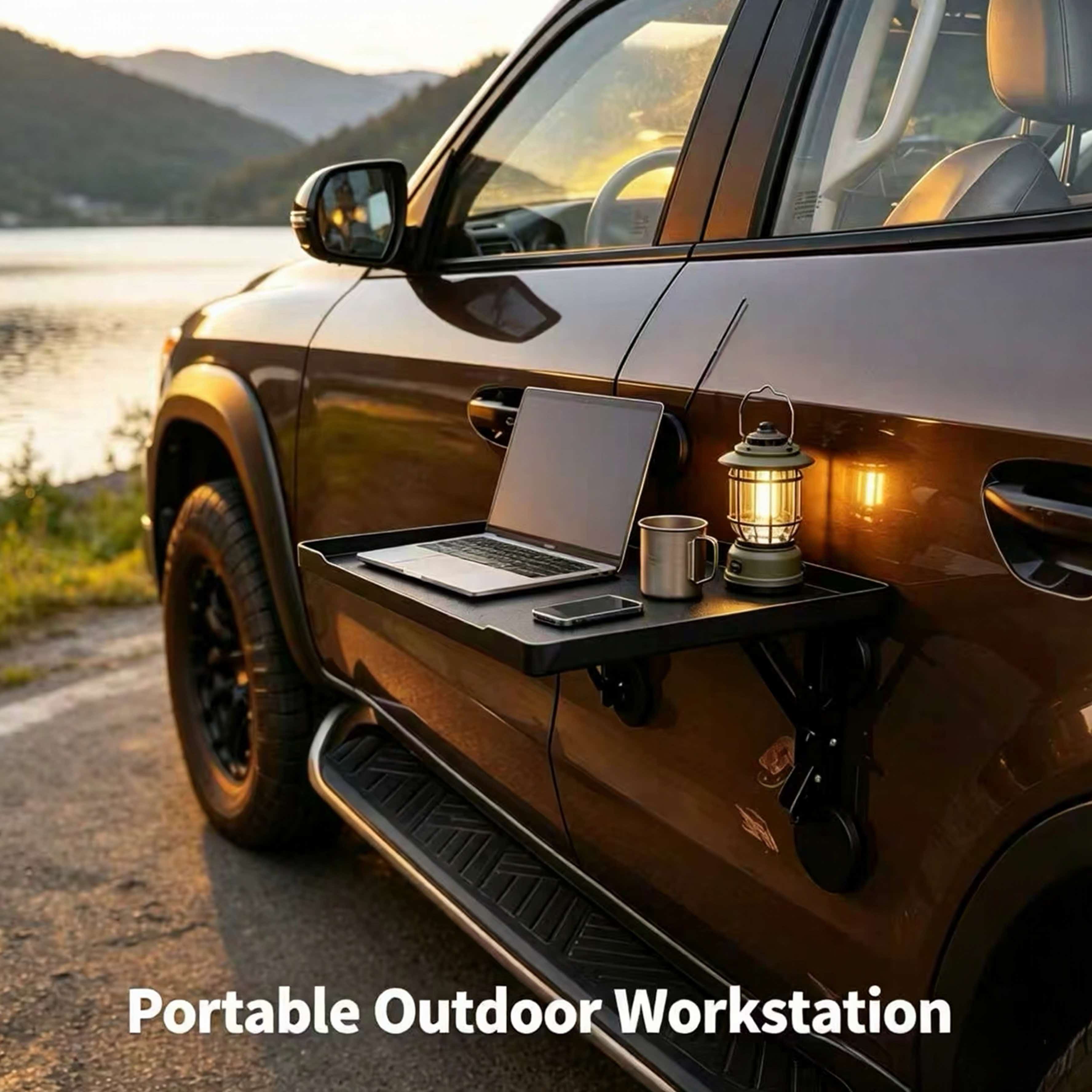 Outdoor Furniture Australia - Mesa Lateral Magnética Dobrável para Carro,