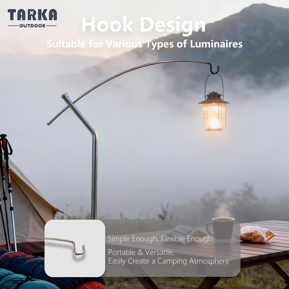 Outdoor Furniture Australia - Tarka destacável lanterna suporte ajustável ultraleve