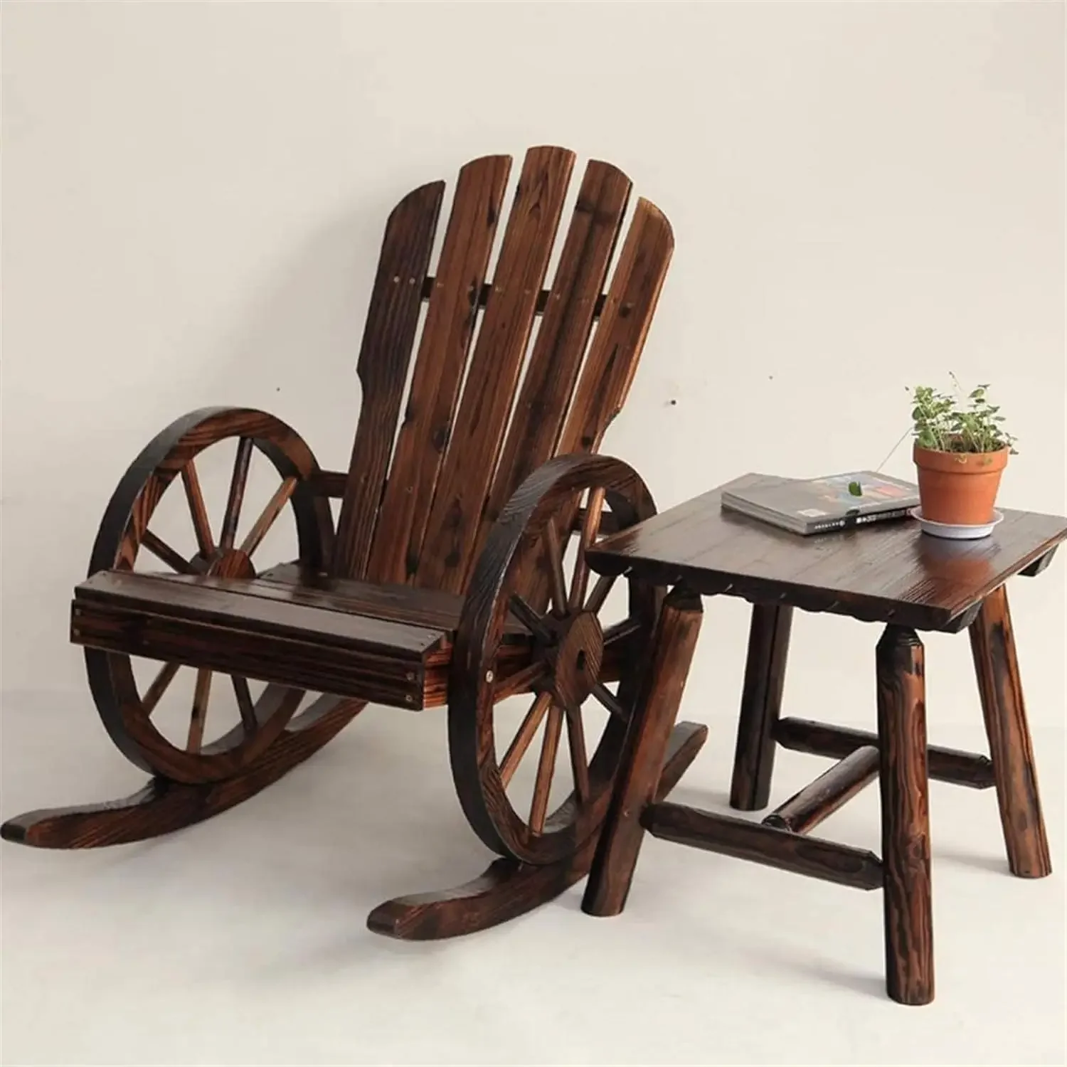 Adirondack Chair Wood - l Cadeira de balanço Adirondack de