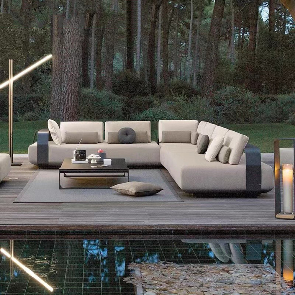 Outdoor Furniture Europe - Conjunto de Sofá Personalizado para Exterior,