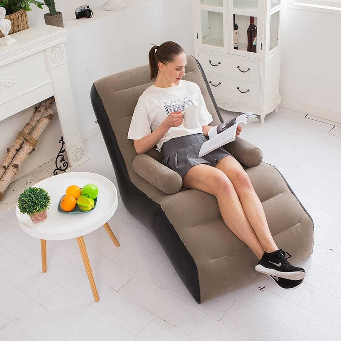 Outdoor Furniture Philippines - Sofá preguiçoso dobrável, espreguiçadeira inflável, dobras
