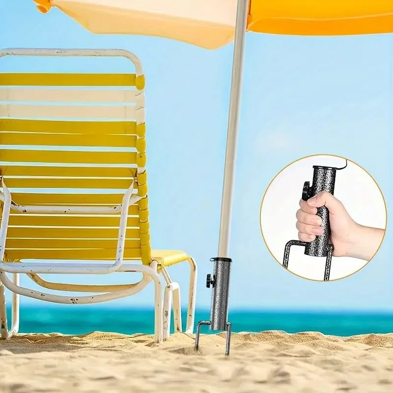 Outdoor Furniture With Umbrella - Suporte ajustável do guarda-chuva de praia,