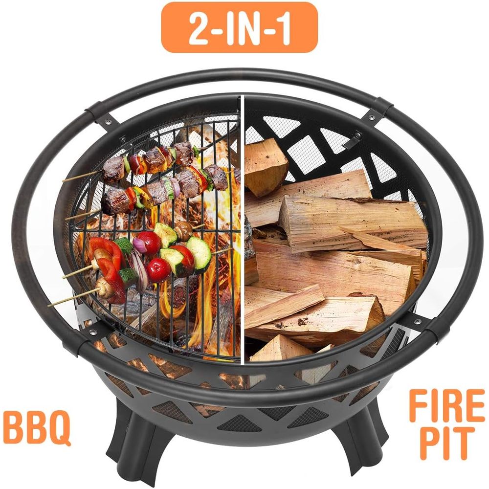 Fogueira de Aço Resistente de  - Fire Pit Bowl avaliação e preço