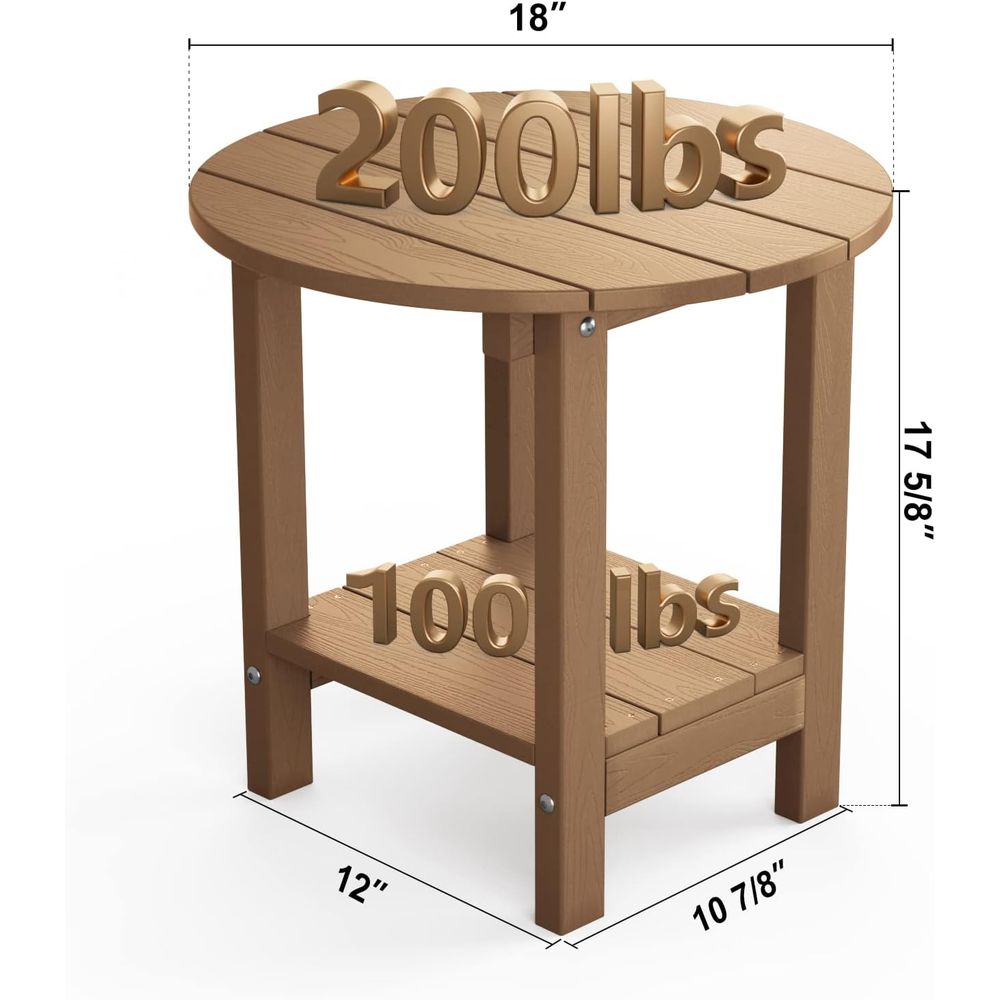 Mesa Lateral Externa de 18 Pol - Outdoor Furniture Wooden avaliação e preço