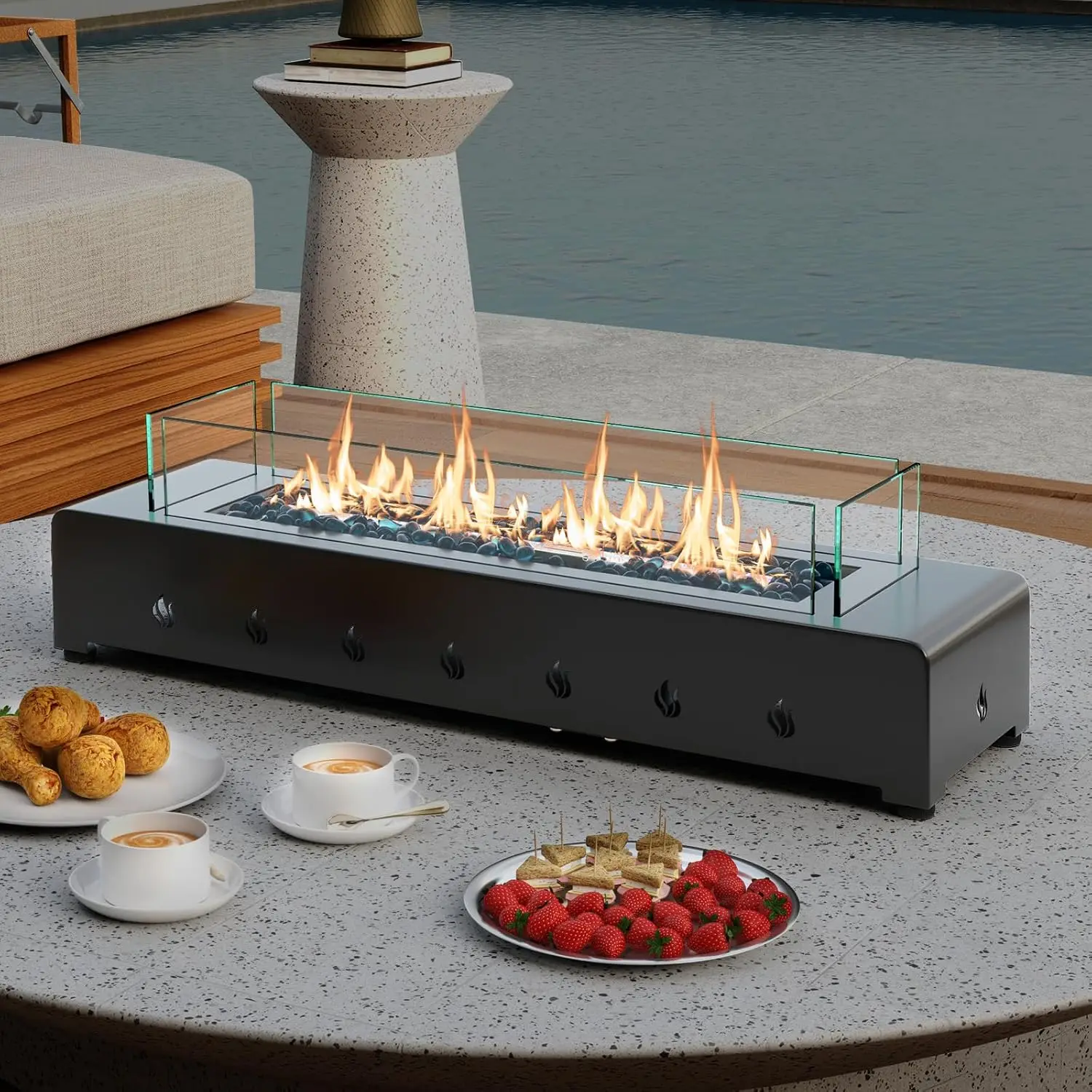 Fogueira de Mesa a Propano de  - Fire Pit Bowl avaliação e preço