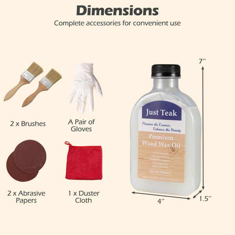 Kit de Cuidados com Óleo de Ce - Outdoor Furniture Oil Teak avaliação e preço