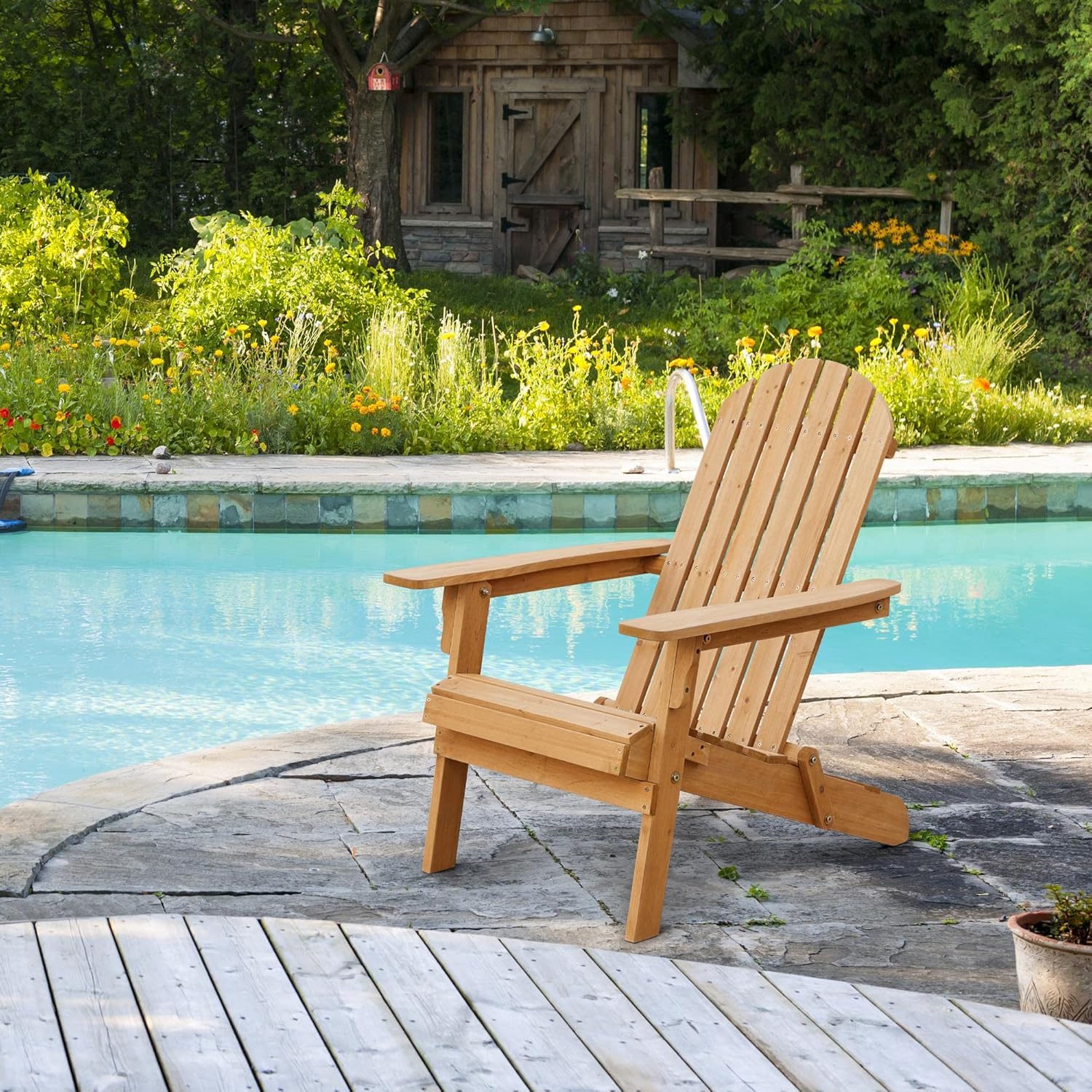 Conjunto de 2 Cadeiras Adirond - Adirondack Chair Wood avaliação e preço