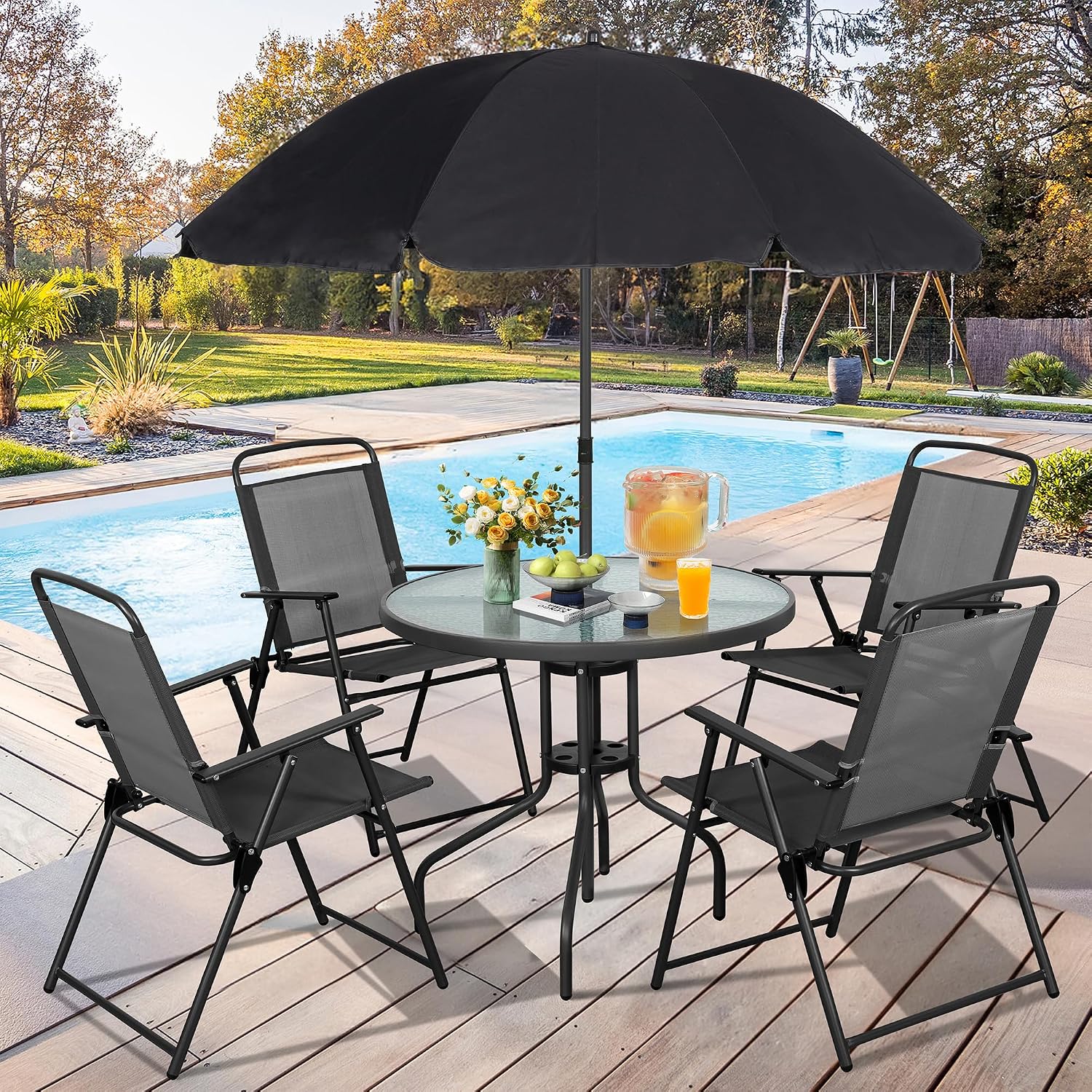 Conjunto de Jantar de Metal pa - Outdoor Furniture Deals avaliação e preço