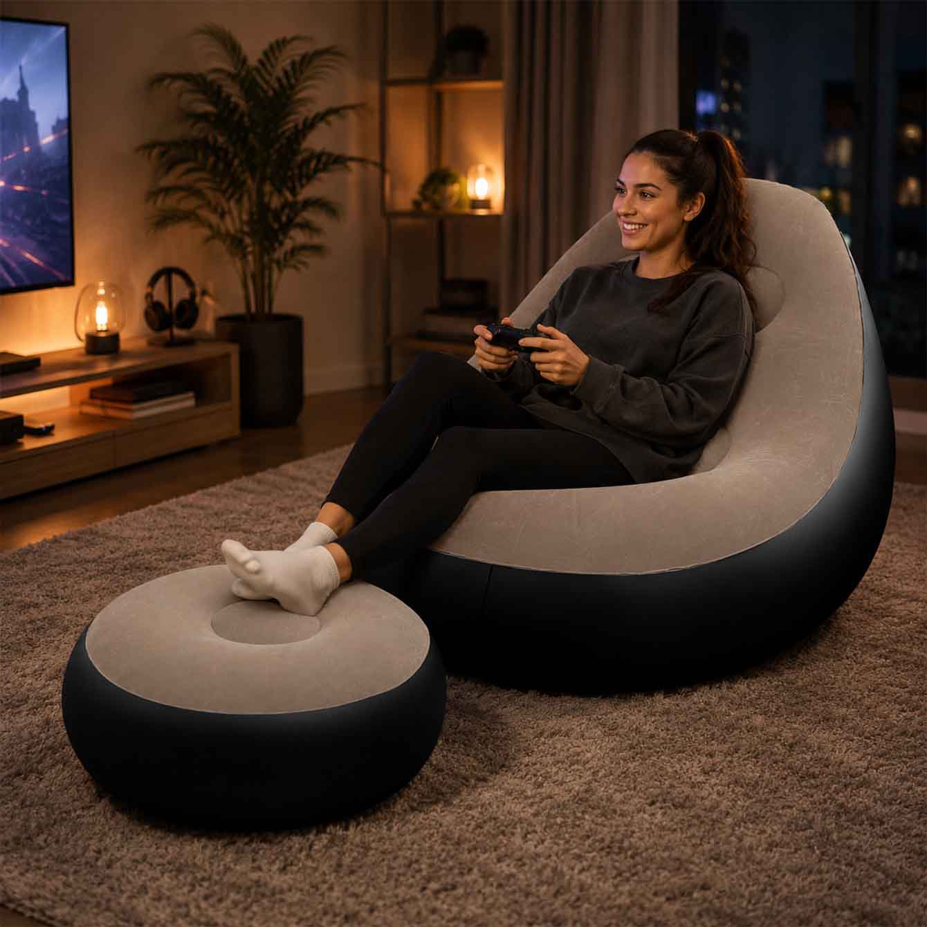 Cadeira inflável para adultos, - Outdoor Furniture Philippines avaliação e preço