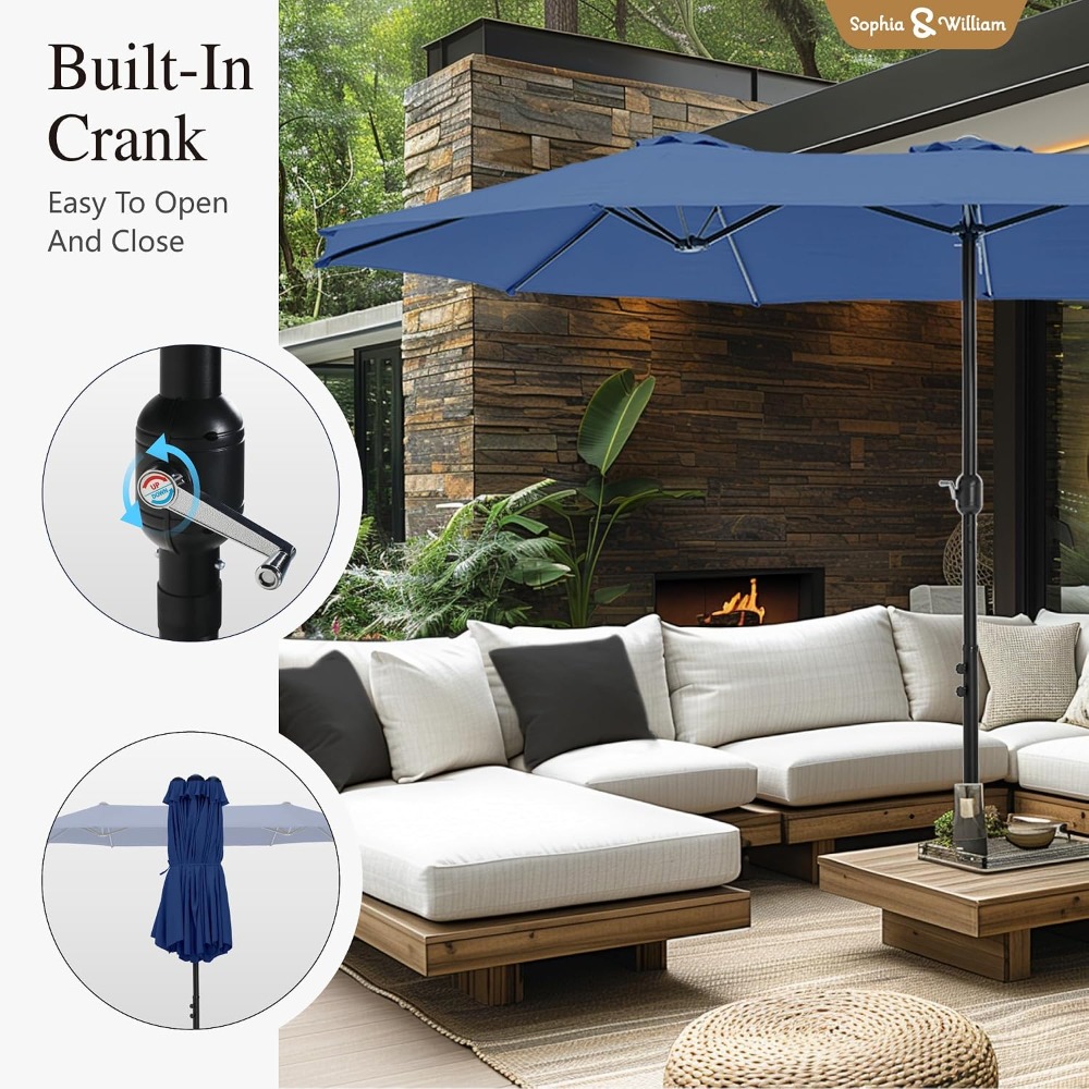 Guarda-Sol Retangular Extra Gr - Outdoor Furniture With Umbrella avaliação e preço