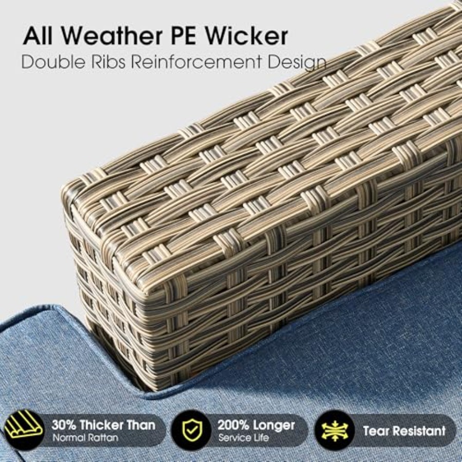 Conjunto de Móveis de Pátio Ex - Outdoor Furniture L Shape avaliação e preço