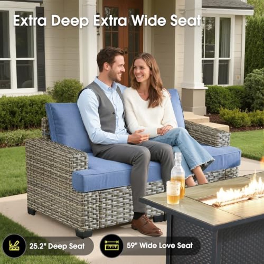 Conjunto de Móveis de Pátio Ex - Outdoor Furniture L Shape avaliação e preço