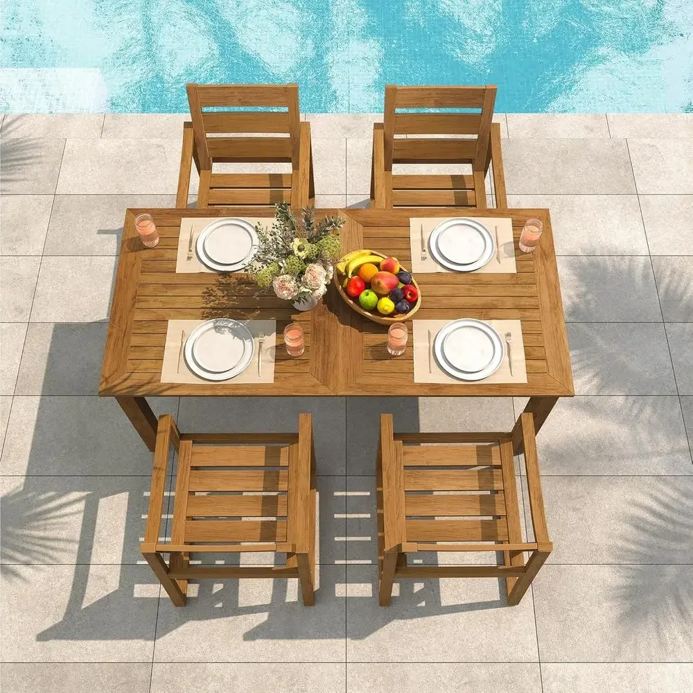 Conjunto de Jantar para Exteri - Outdoor Furniture Oil Teak avaliação e preço