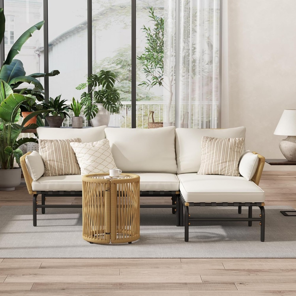 Conjunto de Móveis para Pátio  - Outdoor Furniture L Shape avaliação e preço