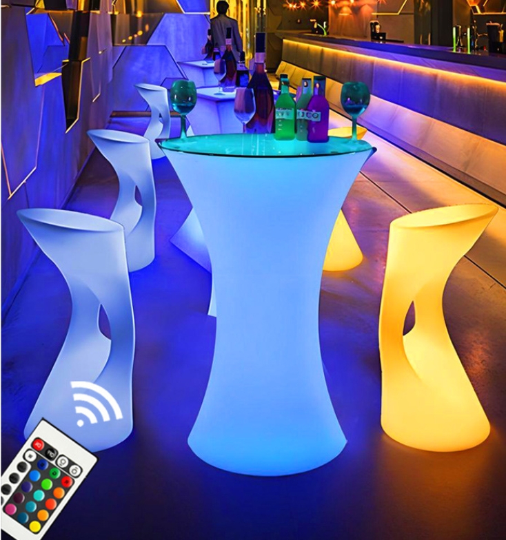 Mesa de Bar LED Portátil e Con - Outdoor Furniture Europe avaliação e preço
