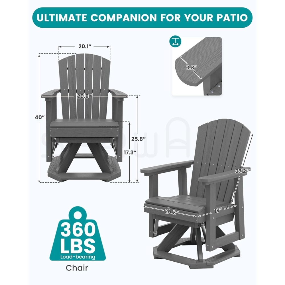 Cadeira Adirondack Giratória,  - Adirondack Chair Wood avaliação e preço