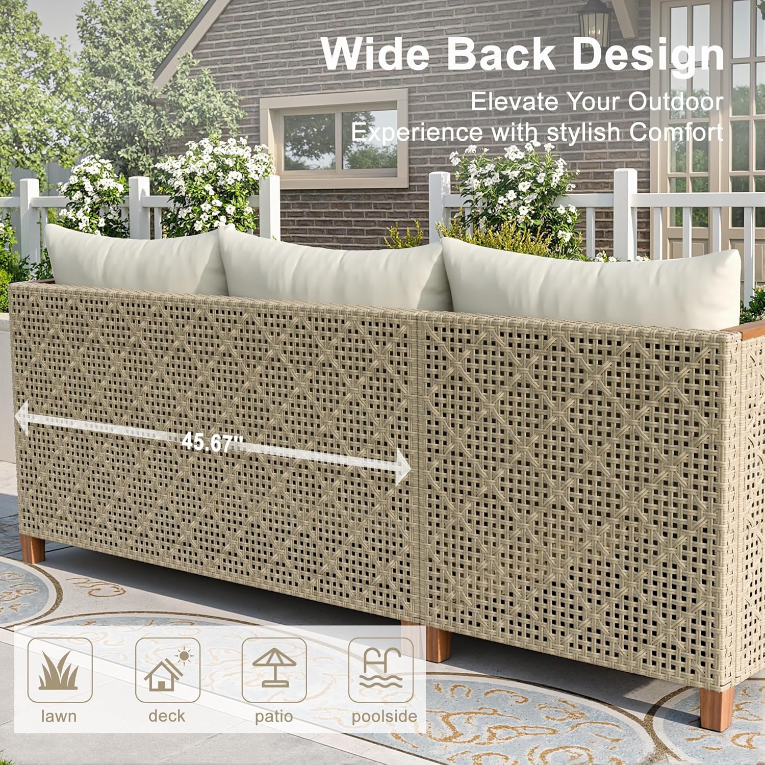 Conjunto de Sofá Modular em Vi - Outdoor Furniture L Shape avaliação e preço