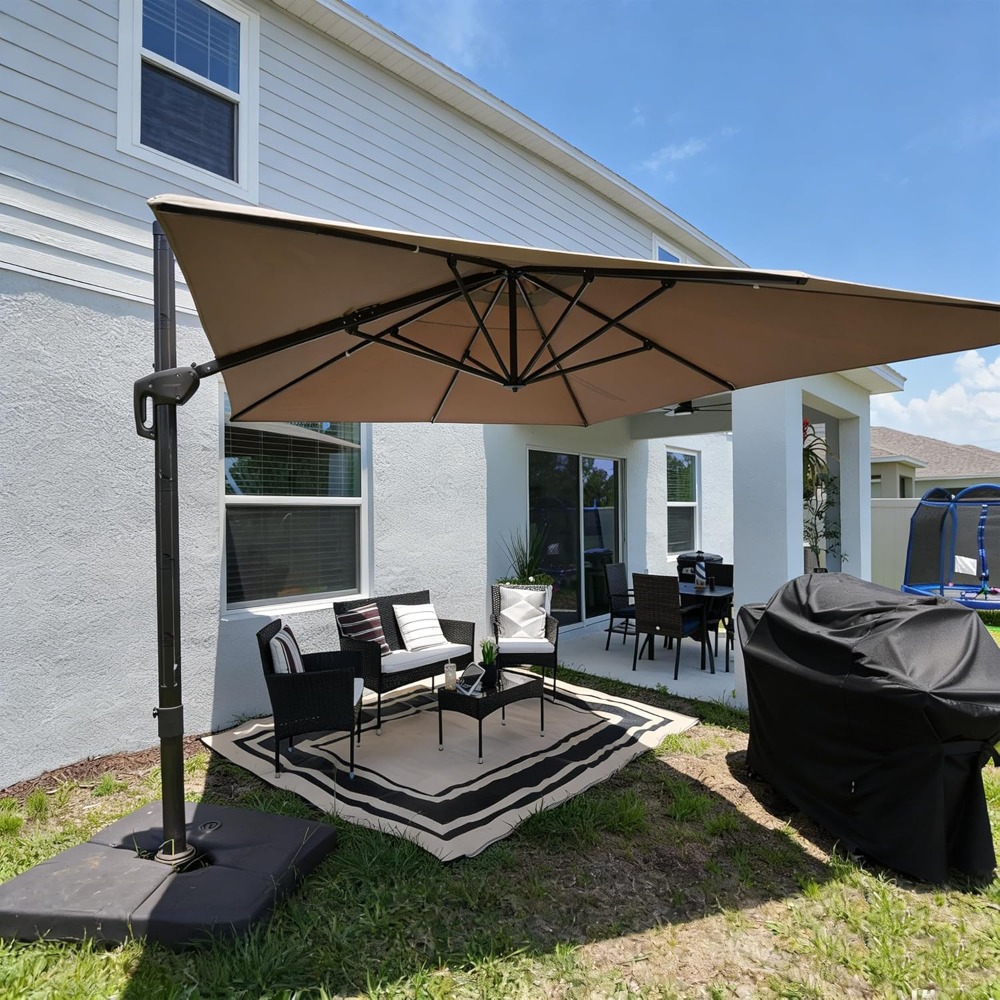 Guarda-Sol Retangular Cantilev - Outdoor Furniture With Umbrella avaliação e preço