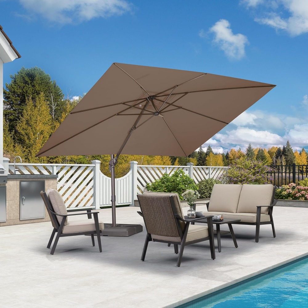 Guarda-Sol Retangular Cantilev - Outdoor Furniture With Umbrella avaliação e preço