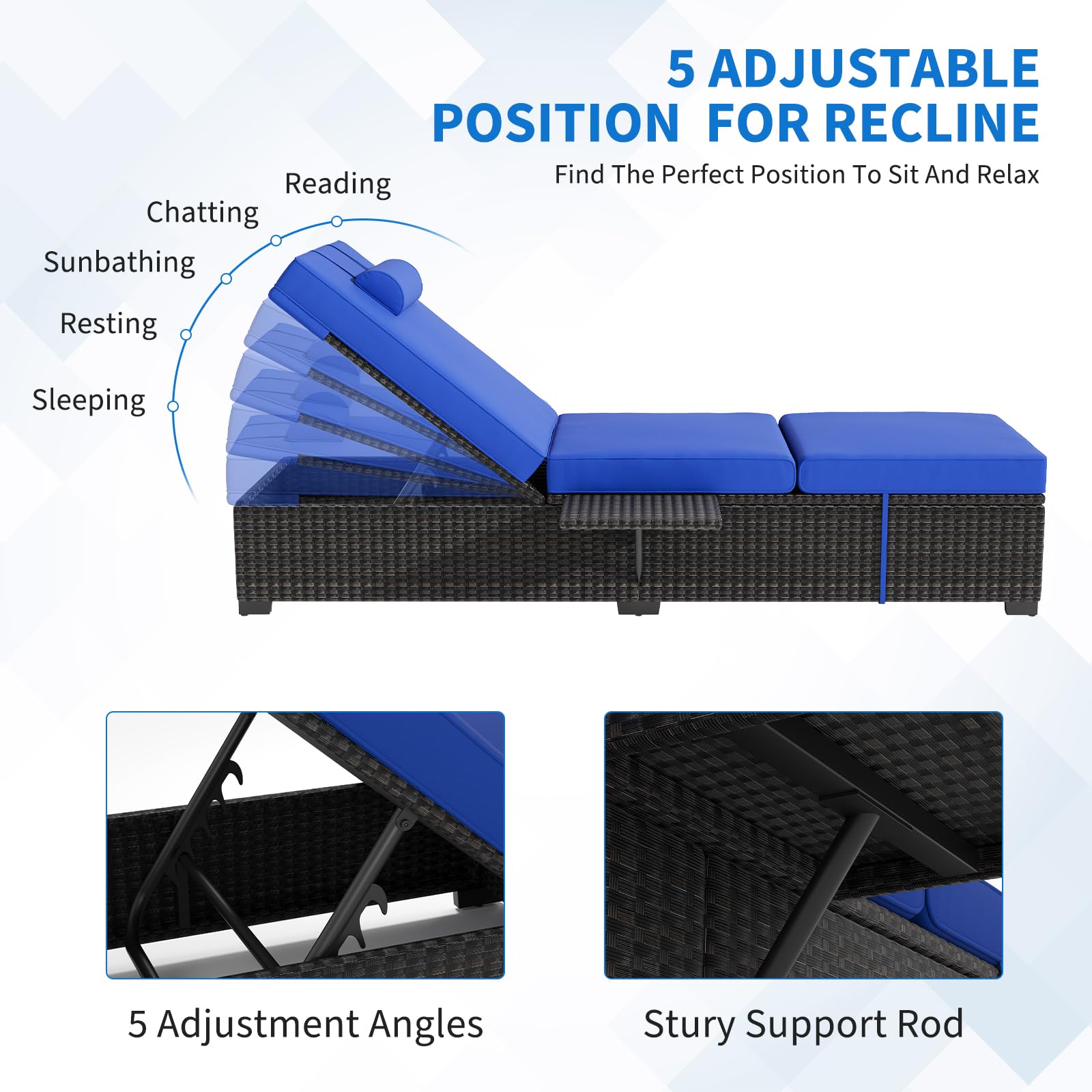 Conjunto de 2 Espreguiçadeiras - Outdoor Furniture Deals avaliação e preço