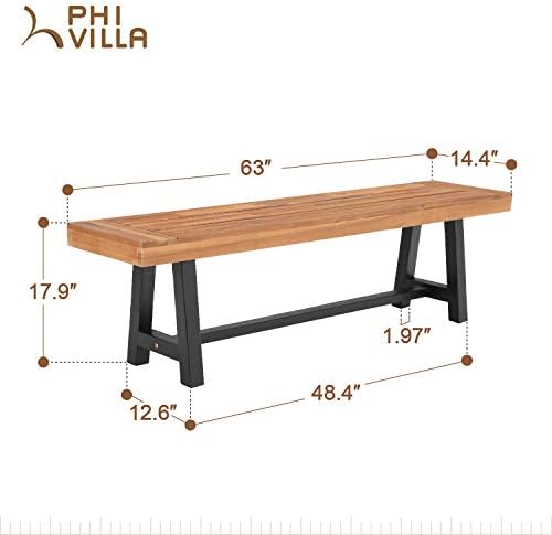 Banco de Madeira de Acácia par - Outdoor Furniture Oil Teak avaliação e preço