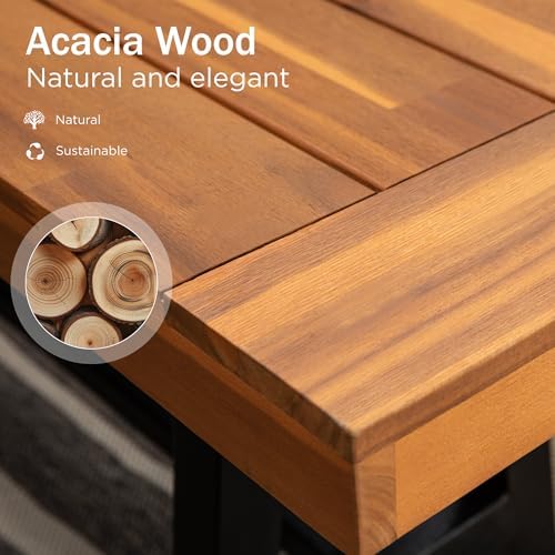 Banco de Madeira de Acácia par - Outdoor Furniture Oil Teak avaliação e preço
